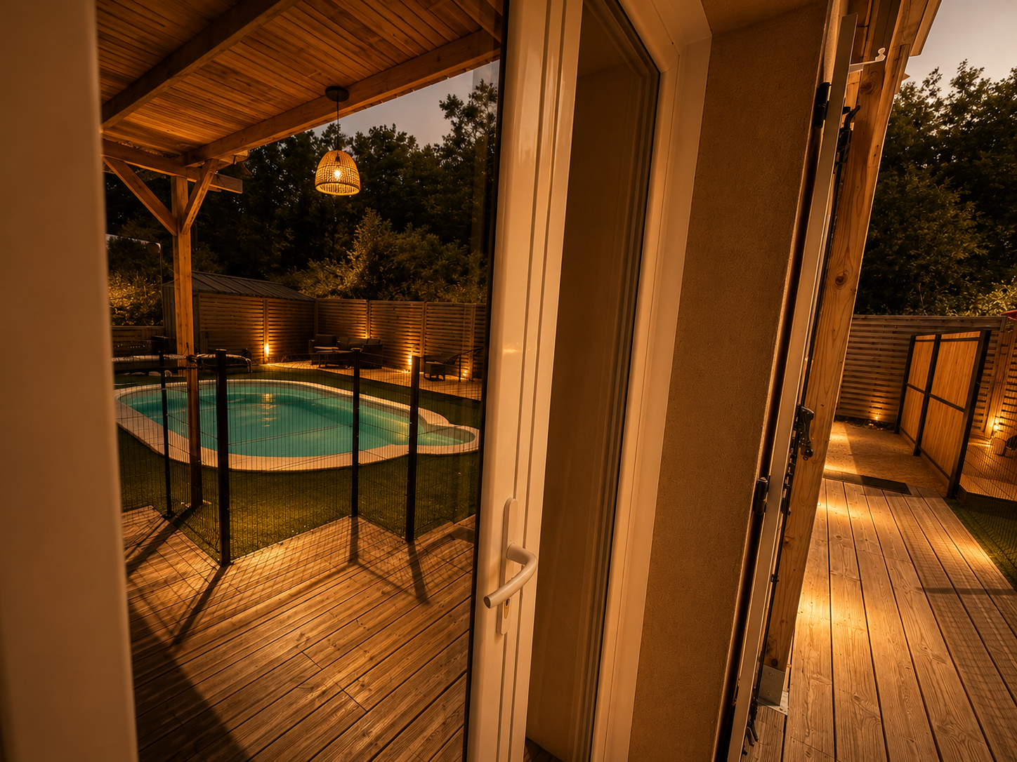 Accès à la piscine