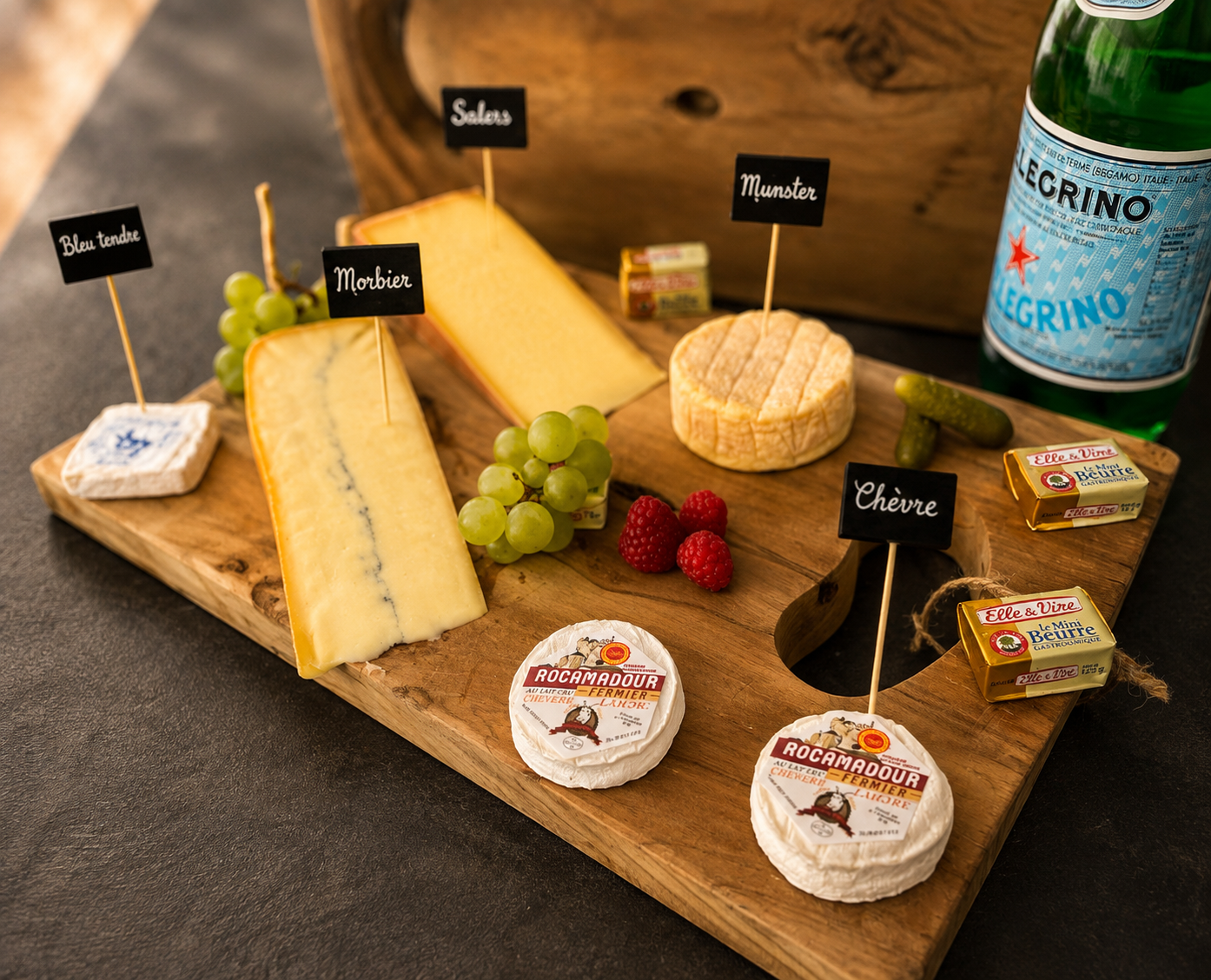 Sélection de fromages dont Rocamadour